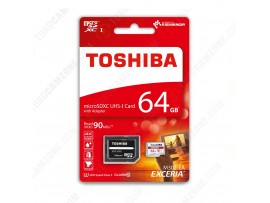 Toshiba Exceria Micro SDXC UHS-I 90MB/s 64GB Class 10 with Adapter Toshiba Exceria Micro SDXC UHS-I 90MB/s 64GB Class 10 with Adapter